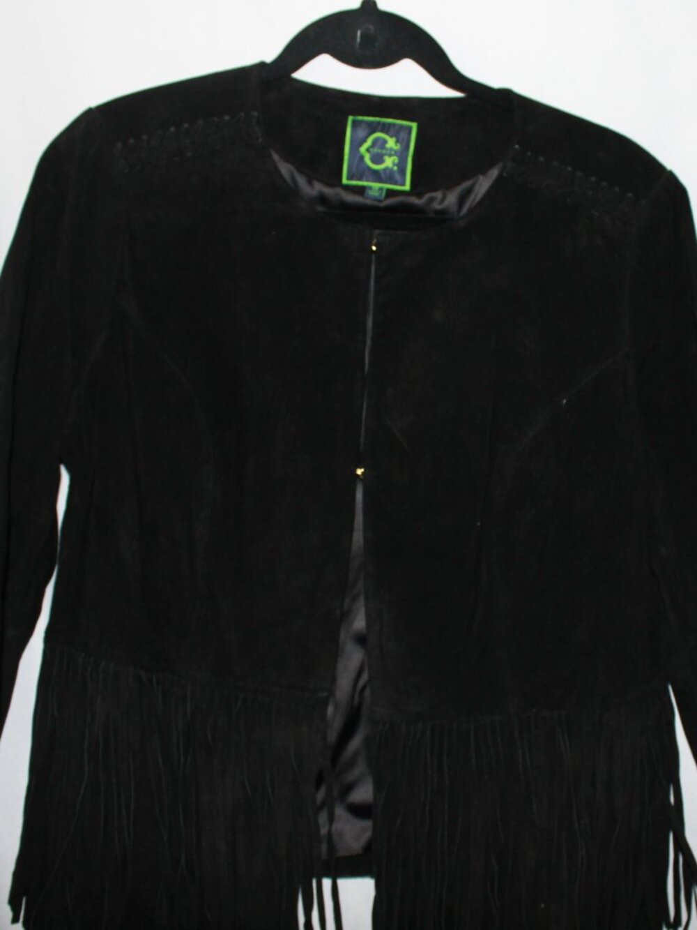 C Wonder Western Fringe Suede Jacket w. Fringe